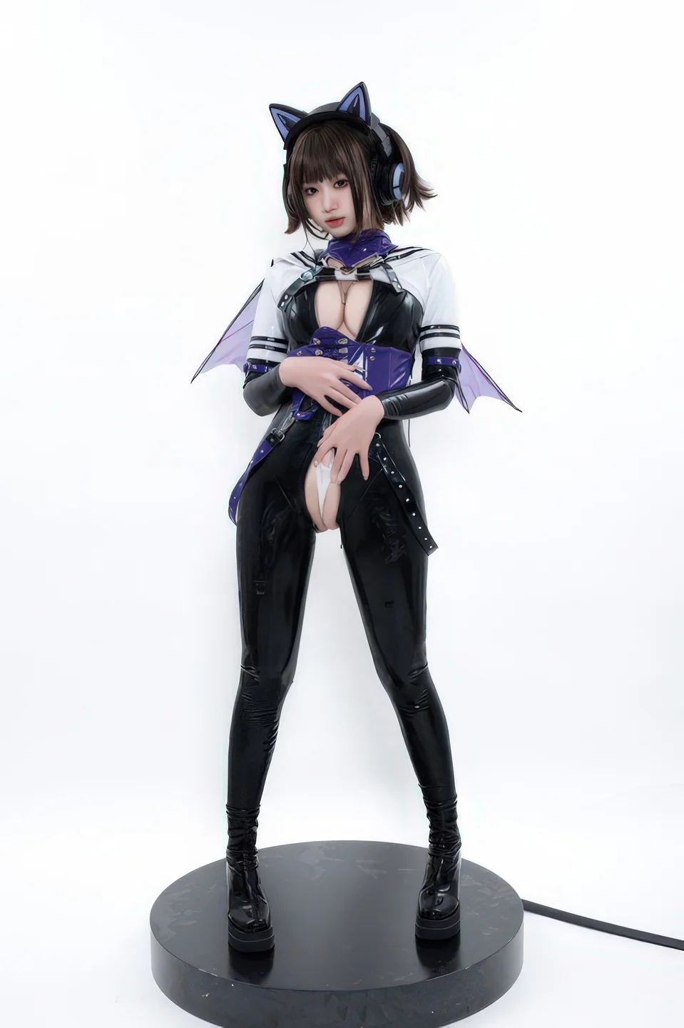 柒柒要乖哦 - No.066 白棚胶衣 [78P-231MB] tg@simisebaisi 【丝足阁】051.webp